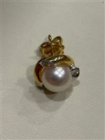 Orecchini Salvini Donna in Oro giallo Perla 0.08 Ct AOP32607 - AOP32607